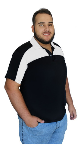 Imagem 1 de 4 de Camisa Polo Plus Size Dry Fit Grande Extra Camiseta Masculin