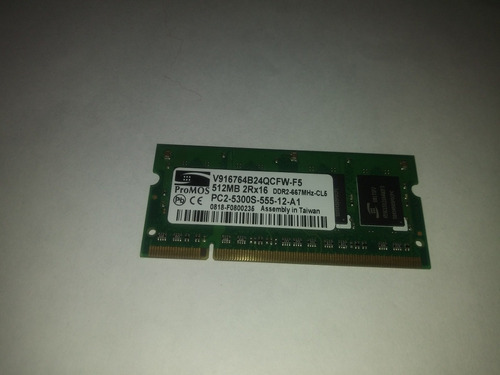 Memorias Sodimm Para Notebook) Ddr2 667mhz De 512mb