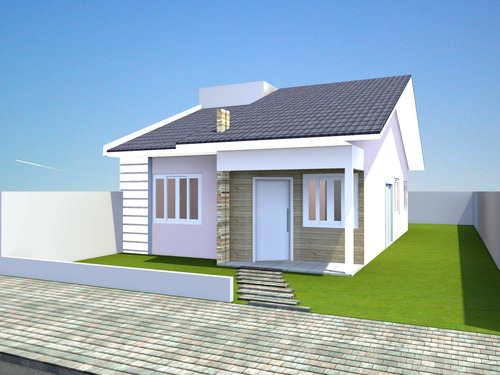 Projeto De Arquitetura Mg 3 Quartos Casa 78m² Lote 10x15