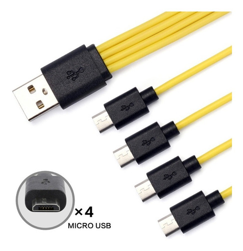 Cable Micro Usb Dual X4 