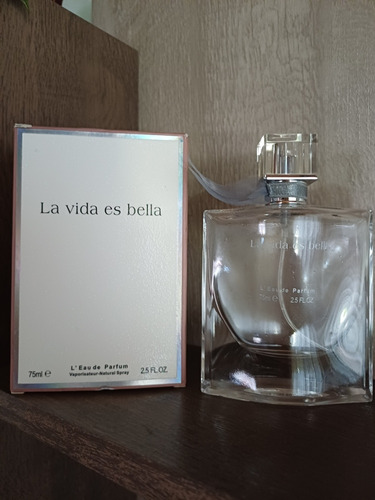 Fco. De Perfume La Vida Es Bella 75 Ml. Vacío C/caja 