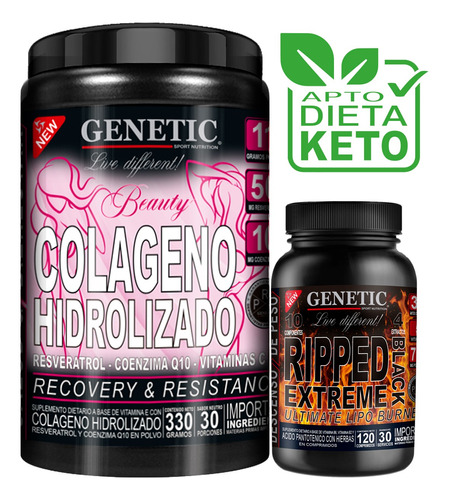 Protección Articular Rápido Quemagrasa Abs Colágeno + Ripped