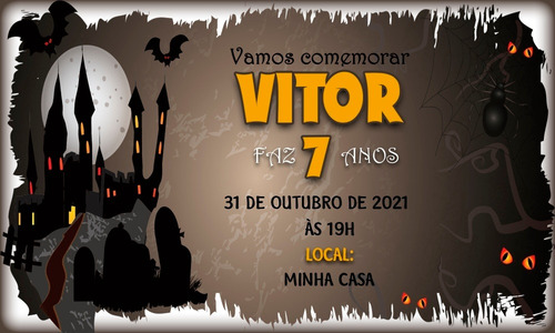 Convite Virtual Halloween