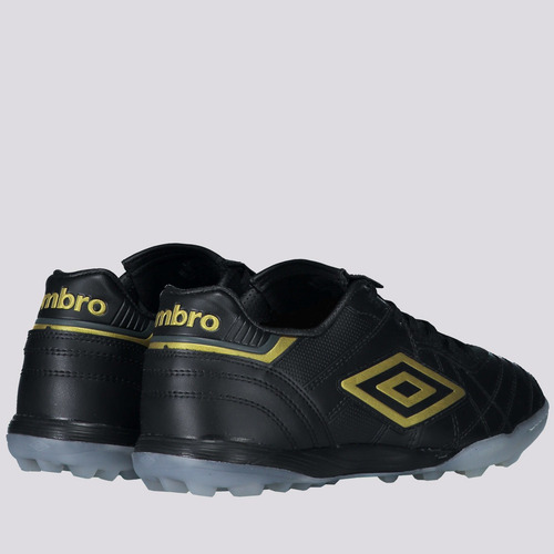 Chuteira Umbro Speciali Royal Society Preta E Dourada