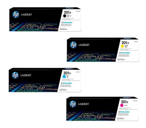 Kit De 4 Cartuchos De Toner Hp 201x Laserjet