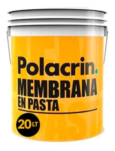 Polacrin Techos Membrana En Pasta X 20 Color Rojo Alta Gama