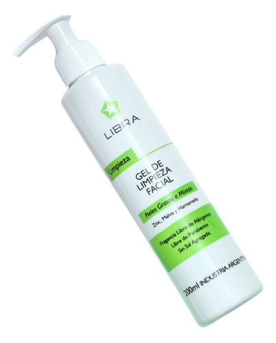 Gel De Limpieza Facial Piel Grasa O Mixta 200 Ml Libra