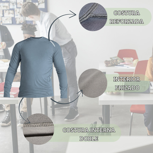 Remera Térmica + Pantalon Regalo Niños Manga Larga Frisada