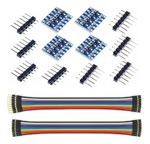Convertidor De Nivel Lógico Wwzmdib 4 Canales 5v A 3.3v Ardu