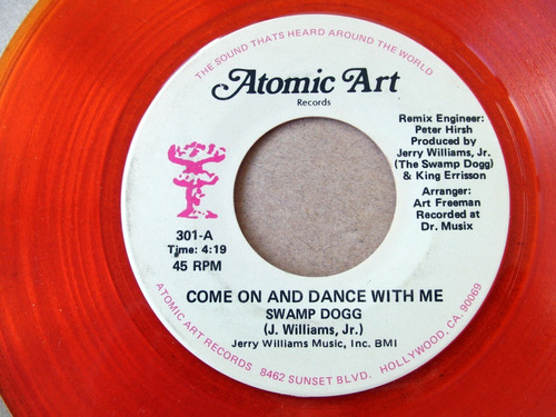 Swamp Dogg Come And Dance With Me Simple Single Color 1979