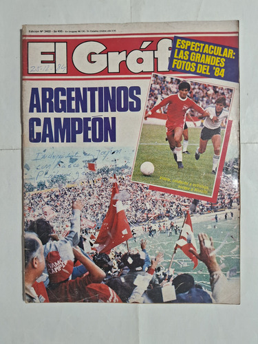 El Gráfico Argentinos Campeón Metropolitano 1984 Muy Buen Es (Usado)