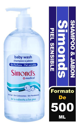 Simond's Baby Wash Shampoo Y Jabón Recién Nacido 500 Ml