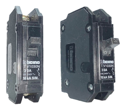 Breaker  Bticino 1x30a,  Para Sobreponer, Pack De 2 Breakers