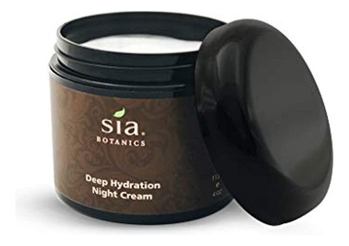 Sia Botanics Deep Hydration Night Cream Face 4 Oz