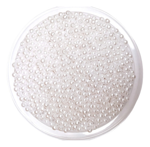 Perla Plastica 4mm Cuenta Para Coser, Deco X500gr