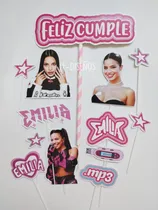 Comprar Adorno De Torta Cake Topper Oferta Listo Para Retirar-enviar Fucsia Emilia Mernes
