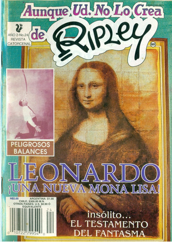Aunque Ud. No Lo Crea De Ripley No. 24 //una Nueva Mona Lisa