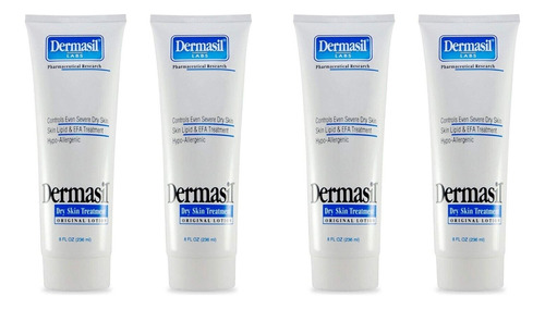 4 Dermasil Labs Loción Original Piel Muy Seca 100% Americano