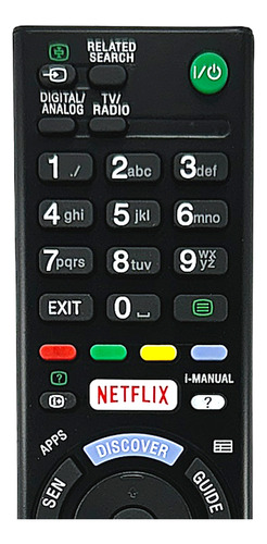 Control Compatible Sony Smart Tv Rmt-tx101d Netflix Mayoreo