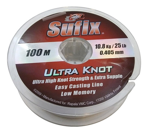 Nailon Running Ultra Knot Sufix 0.405mm X100mt - Strikefly