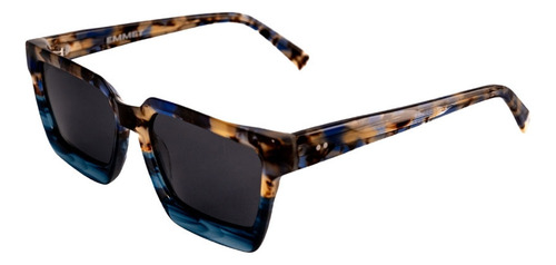 Lentes De Sol Emmet Unisex Cuadrados Multicolor Uv400 Color Blanco Lente Negro Armazón Blanco Diseño Cuadrado