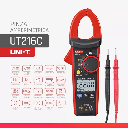Pinza Amperimétrica RMS UT216C - Suconel S.A - Colombia