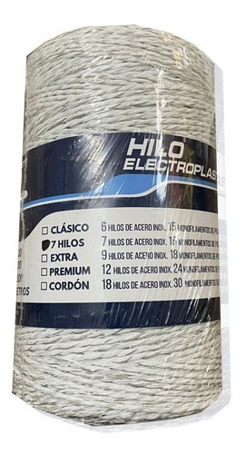 Hilo Electroplastico 7 Hilos Acero 500m Alambrados Boyeros