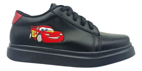 Tenis Bordados Rayo Mcqueen Cars Para Niño Y Niña