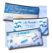 Comprar 10 Cartucheras Promesa Bandera Personalizada Con Nombres
