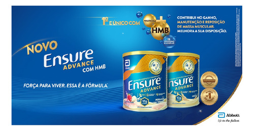 Ensure Advance Com Hmb Sabor Morango Com Banana 400g Abbott