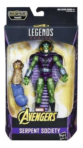 Figura de acción  Serpent Society Build-A-Figure: Thanos E1390 de Hasbro Legends Series