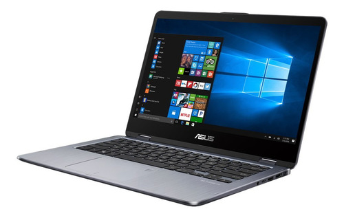 Notebook VivoBook Flip 14 TP410UA 14" color negro 4GB de Ram - 500GB HDD - Intel Core i3