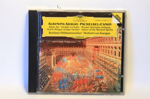 Cd H.v.karajan Albinoni Pachelbel/vivald /bach/mozart/gluck