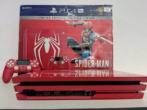 Playstation 4 Pro Console Ps4 Edição Limitada Spider-man Sony