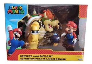 Super Mario Vs Bowser Lava Battle Set Batalha Nintendo Jakks