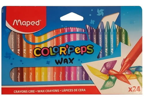 Crayones Maped Color Peps Caja X24