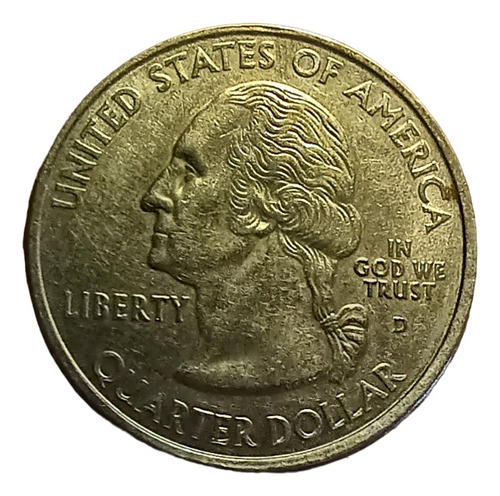 Quarte Dollar 2005 Minnesota 1858 - Land Of 10000 Lakes (Usado)