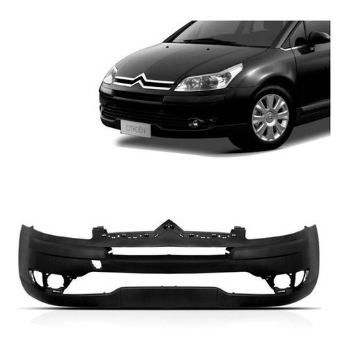 Parachoque Dianteiro Citroen C4 07 08 09 10 11 12 13 Preto