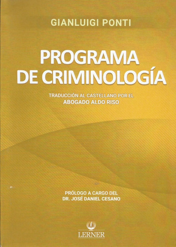 Programa De Criminología Ponti 