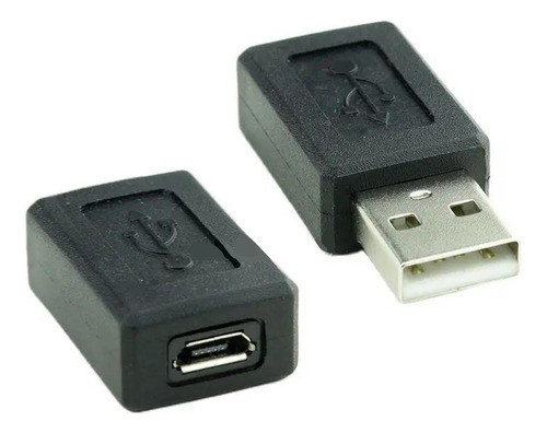 Par D Adaptadores Convertidores Usb Macho A Micro Usb Hembra