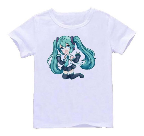 Remera Blanca Miku Hatsune Art#22