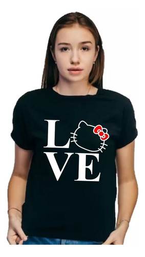 Remera Hello Kitty -  - Love_07 Unisex