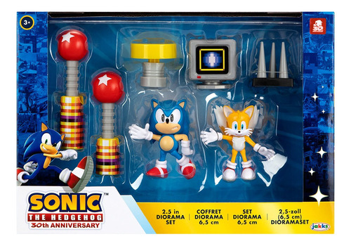 Figura sonic playset the hedgehog diorama