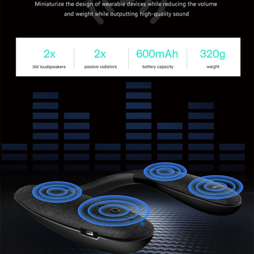 Cuello Bluetooth Altavoz Surround Estéreo Inalámbrico Blueto