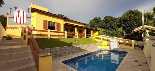 Imagem 1 de 9 de Linda Chácara Com 3 Dormitórios, Piscina, Pomar, Ótimo Padrão De Construção, À Venda, 1000 M² Por R$ 495.000 - Zona Rural - Pinhalzinho/sp - Ch0813