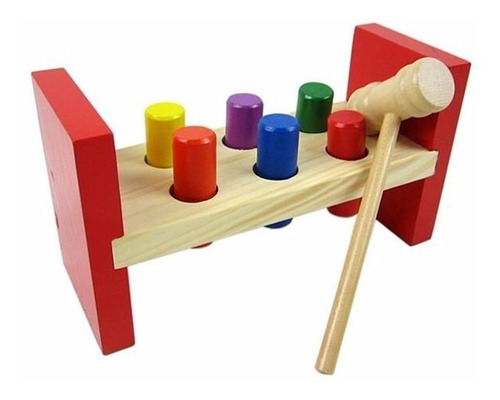 Caja Martillo Didáctico Motricidad Gruesa Montessori