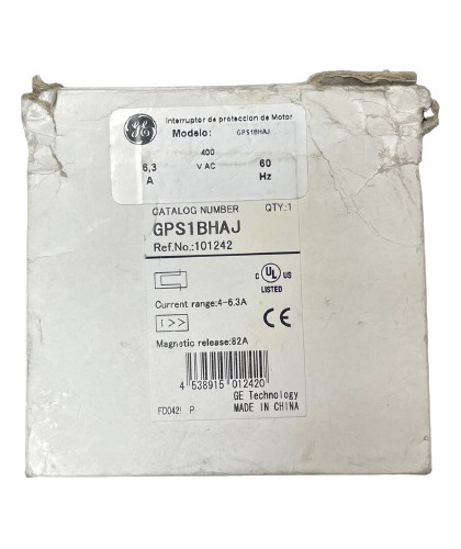 Gps1bhaj Guardamotor 4.5-6.3amp Rotativo Ge
