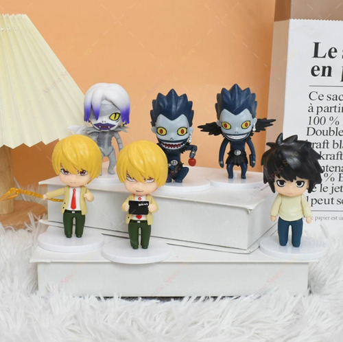 Set 6 Figuras Death Note Ryuk Rem Yagami L·lawliet Colección