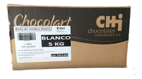 Chocolate Chocolart Blanco Granel X 5kg