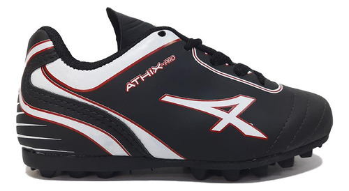 Athix Botin Kids - Power Full Tf Negrorojo